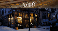 Desktop Screenshot of mcguiresrestaurant.com